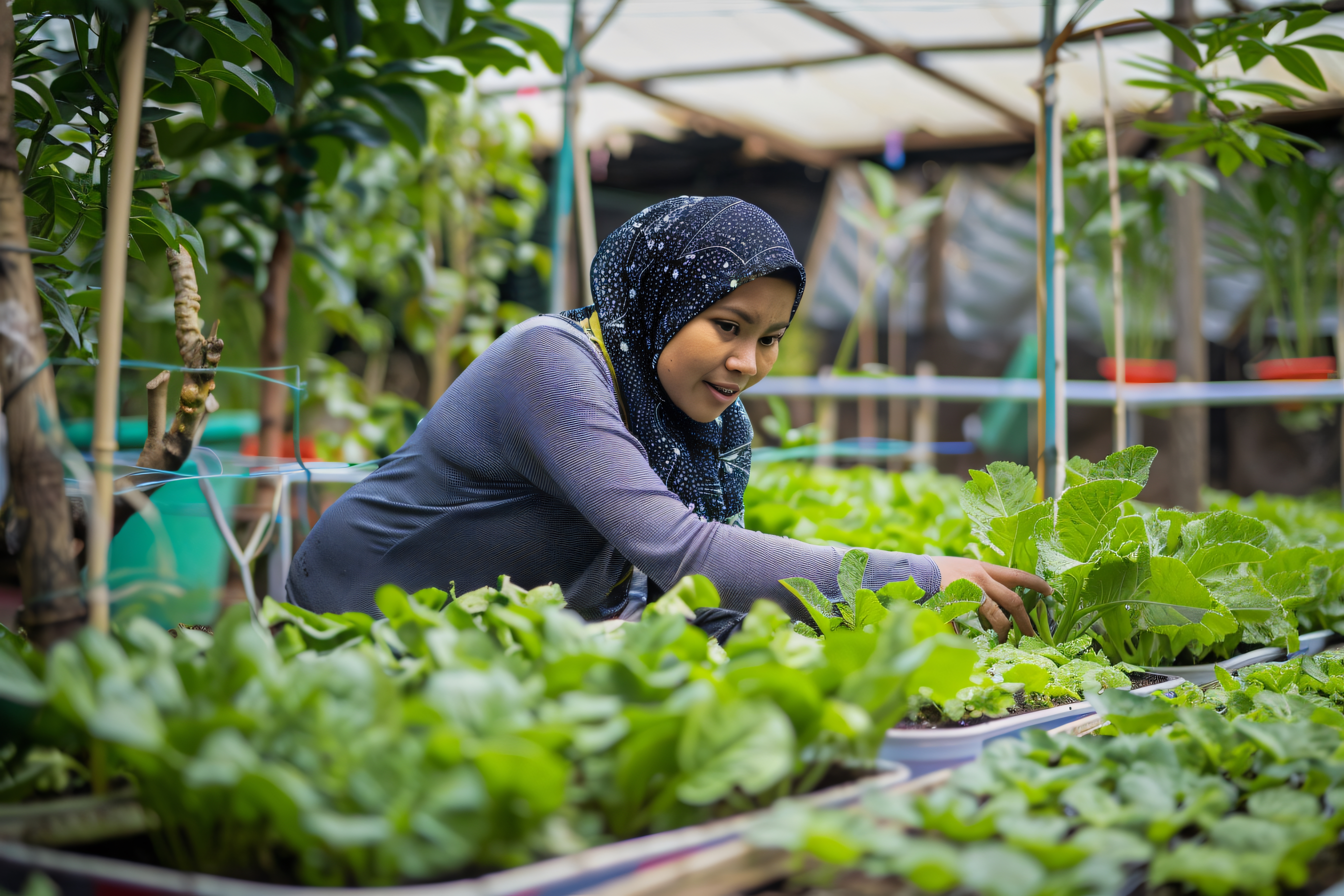 Pemkot Jakbar Salurkan 82 Kg Sayuran Hasil Panen Rooftop untuk Warga